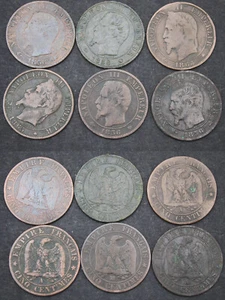 Konvolut 6 5 Cent Münzen Napoleon 3 (008) - Bild 1 von 10