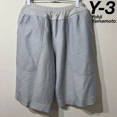 [Raro] Y-3 Yohji Yamamoto Gris Reversible Pantalones Cortos XS Y3 Adidas Foto 1 de 4