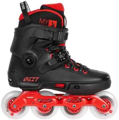 Powerslide NEXT Black Red 80 Mens Inline Skates - NEW - Free AUS Shipping - Bild 1 von 4
