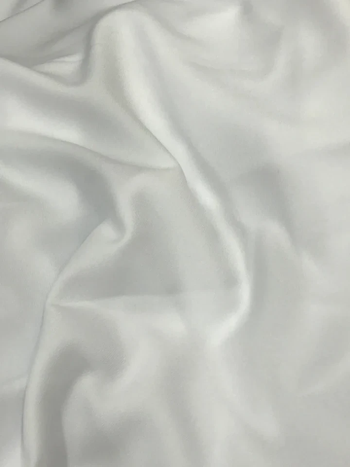 White Poly Gabardine Fabric 58" wide, non-stretch by the Yard - Image 1 of 1