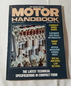 1985 Motor Handbook 62nd Edition Automotive Publications Magazine Manuals Guides - Bild 1 von 2