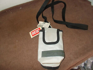 Diesel Cell Phone Cross Body Bag Shoulder Strap Beige NWT approx 6" x 3-1/4" NEW