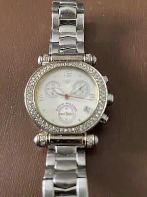 Aqua Master Womens Diamond Chronograph Watch - Needs Battery - Image 1 of 4