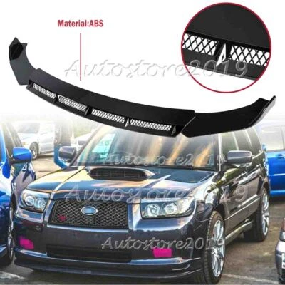 For Subaru Forester Limited Gloss Front Bumper Lip Spoiler Splitter Body Kit Foto 1 de 4