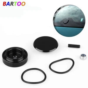 Universal Black Aluminum Car Rear Wiper Kit Off Plug Cap For Si Integra RSX - Picture 1 of 8
