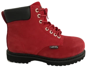 Ankle High Lace-Up Safety Boots LEATHER WORK LACE UP STEEL CAP VARIOUS SIZES - Bild 1 von 7