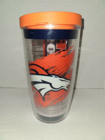 Denver Broncos Tervis 16oz Insulated Cup w/ Lid Cover