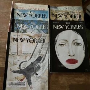 The New Yorker Magazine 2018 Mixed Lot Of 7 Full Magazines Subscription Lot - Picture 1 of 3
