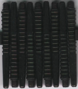 UNICORN MACHINA 44mm Black Aluminum Dart Shafts: 1 set of 3 - Imagen 1 de 4