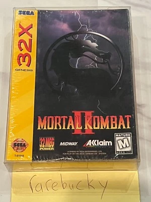 Mortal Kombat II (Sega Genesis 32X) NEW FACTORY SEALED W/BONUS, RARE! - Image 1 of 4