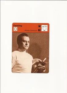 1977-79 Sportscaster Card Fechten -- ALADAR GEREVICH -- Seit 30 Jahren an der Spitze - Bild 1 von 2