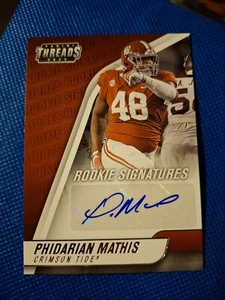 2022 PHIDARIAN MATHIS PANINI THREADS HANDSIGNIERTE AUTO ROOKIE CARD RC #TH-PMA - Bild 1 von 2