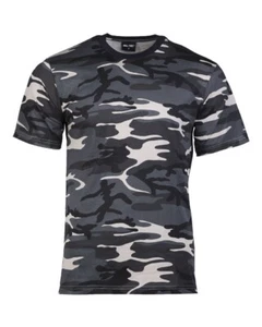 Camiseta Mil-Tec cuello redondo reforzado, dark-camo, talla S - OFERTA - Imagen 1 de 2