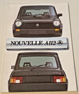 Brochure de Vente AUTOBIANCHI Nouvelle A112 - Septembre 1982 - Bel Etat. - Imagen 1 de 4