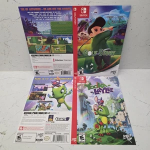 Nintendo Switch Reversible Cover Art Ersatz Golf Story Yooka-Laylee LRG - Bild 1 von 2