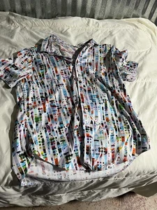 Robert Graham Short-Slleeved Shiirt- Geometric- 2XL- Excellent Condition- Lot W - Picture 1 of 4