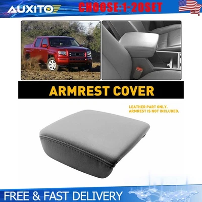 for Honda Ridgeline 2006-14 Leather Cover Center Console Armrest Lid Gray 1-10X - Image 1 of 4