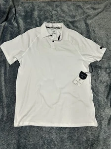 Kenneth Cole Active Polo Uomo Piccola Bianca Misto Cotone (B7) - Foto 1 di 7