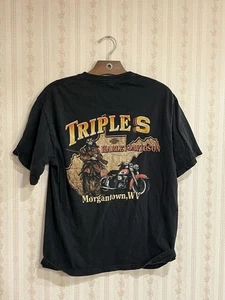 Harley Davidson Morgantown WV T-Shirt Gr. M schwarz Triples  - Bild 1 von 5