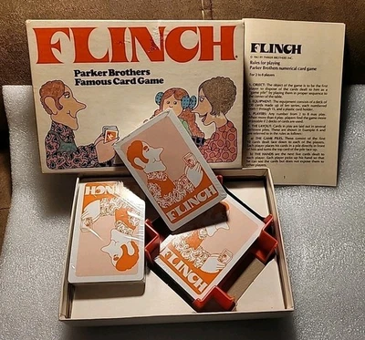 NEW VINTAGE 1963 FLINCH CARD GAME by Parker Brothers FACTORY SEALED DECKS  - Image 1 of 4
