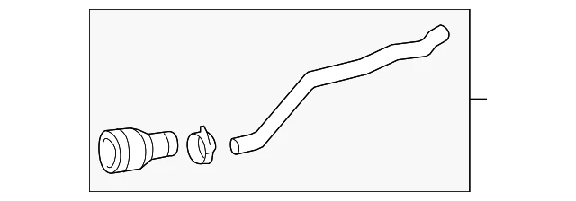 Mangueira de água Volkswagen genuína 1C0-122-073-E - Imagem 1 de 2