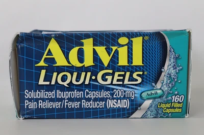 Advil Liqui-Gels Pain Reliever/Fever Reducer (NSAID) - 160ct (EXP:12/31/2025) - Image 1 of 4