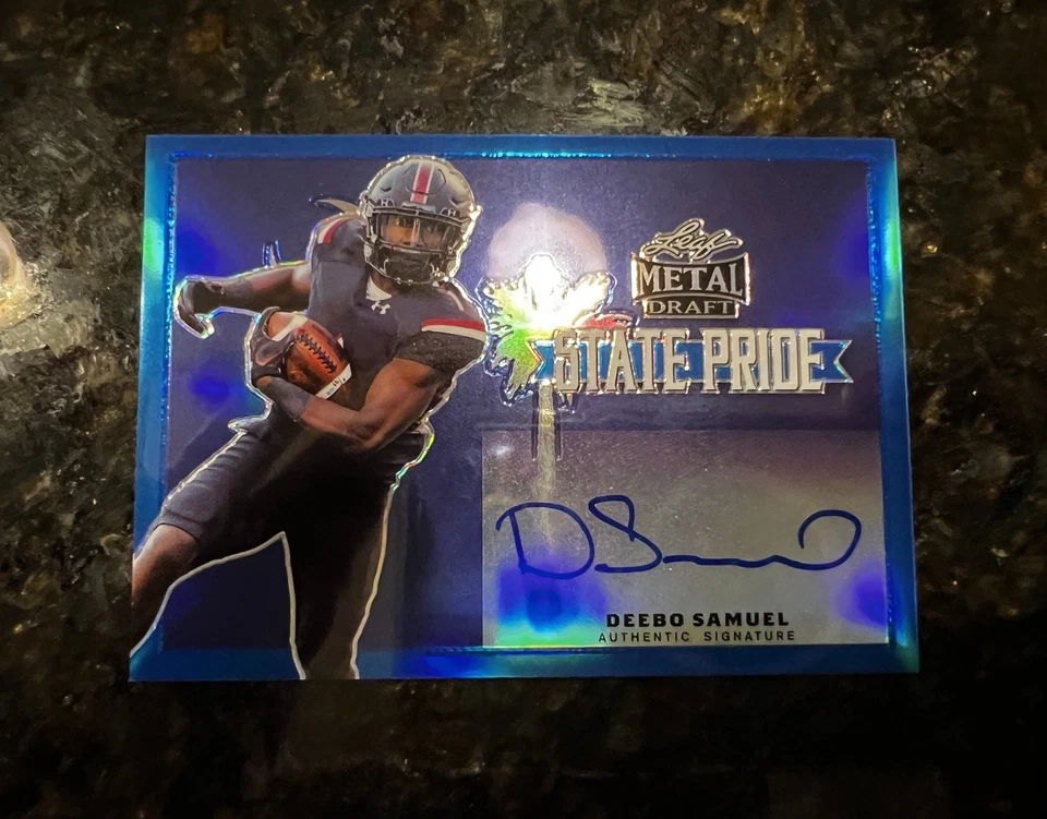 Deebo Samuel 2019 Leaf Metal Draft Auto /35 State Pride Blue RC Gamecocks 49ers - Image 1 of 4