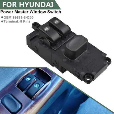 Power Window Switch For Hyundai HD78 HD65 HD72 Truck 12V 2 buttons 93691-5H300 - Изображение 1 из 4