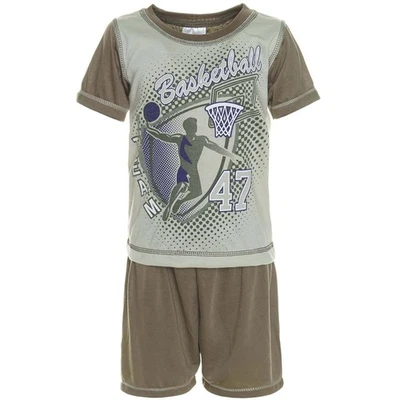 Children's Boys' Pyjamas Leisure Suit Shirt Shorts short Sleeve Set 21240 - Image 1 of 4