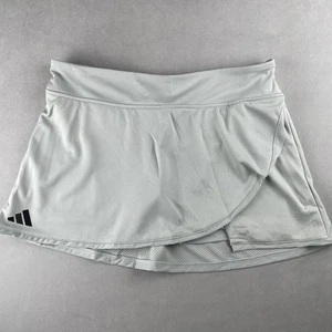 Adidas Club Skirt Womens XL Wonder Silver Tennis Skort AEROREADY Built-In Shorts - Picture 1 of 7