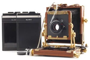 [N MINT] Tachihara Hope 4x5 45 GF Gold Wood Field Stand Camera 150mm Lens JAPAN - Picture 1 of 23
