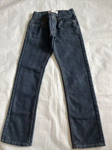 Levis Jeans Ragazzo 12 Reg 511 Slim Fit Tasche Lavate Dritte Scure 26x26 - Foto 1 di 10