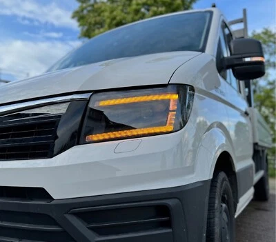 VOLL LED Scheinwerfer für VW Crafter ab 2017 Tagfahrlicht Lauflichtblinker SX SY - Bild 1 von 4