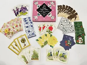 Large Lot UNused Bridge Tally Cards - Variety of 12 in MCM Cat Box! - Picture 1 of 22
