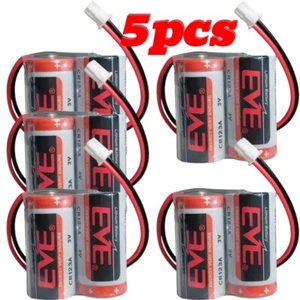 5X CR123A Pack 3.0V 1500mAh Non-rechargeable Li-ion Battery with White Plug - Picture 1 of 2