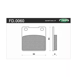 Newfren Rear Brake Pads for Suzuki GSX750F 1989-2006 >Tour Organic - Picture 1 of 1
