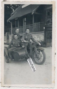 Foto Motorrad Zündapp, Wehrmacht, Soldaten 2.WK (8250x) - Bild 1 von 2