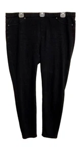 Women’s High Waisted Black Jean Leggings Stretch Size XL - Picture 1 of 3