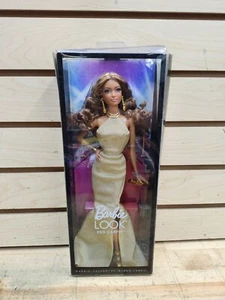 Barbie The Look Red Carpet Gold Dress Gown Rooted Lashes AA Goddess BCP87 - Picture 1 of 7