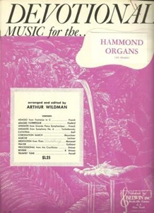 Devotional Music for the Hammond Organs Sheet Music Adagio Pathetique Andante - Picture 1 of 1