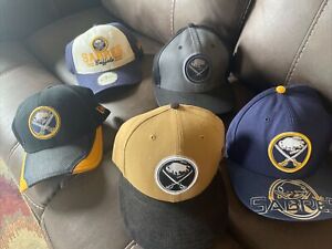 👑Lot Of 5! New Era Buffalo Sabres Hat FittedCap Mens Blue Snapback NHL Hockey👑