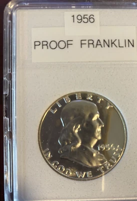 1956 50c Ben Franklin Half Dollar Proof - Image 1 of 2