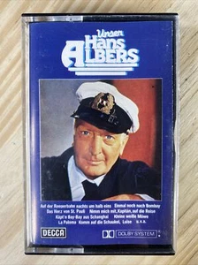 Unser Hans Albers Cassette Tape 1960 Decca German Music Club Edition Tested - Picture 1 of 11