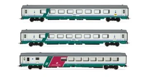 Rivarossi "HR4359 FS 3-UNIT TORINO-REGGIO CALABRIA XMPR ""INTERCITY PLUS"" LIVER - Picture 1 of 1