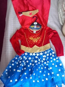 Nearly New, TU Wonder Woman Age 7-8 fancy dress costume, VGC - Picture 1 of 7