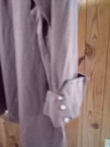 Orvis Shirt Womens XL Brown Cotton 3/4 Sleeve Pullover Crew Neck - Picture 1 of 5