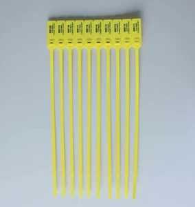 Scellés de Sécurité en Plastique Adaptable Fermoir IN Bloc Métallique Numérotée - Photo 1/5