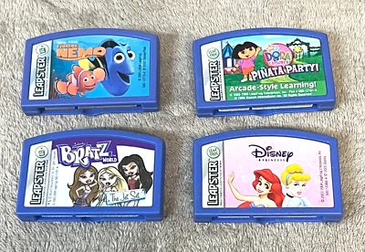 Lot of 4 Leapster Games Dora, Bratz, Nemo, Disney Princesses Untested [P1] - Image 1 of 4