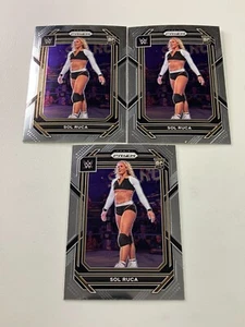 (3) 2023 WWE Prizm SOL RUCA Rookie Card Lot - Picture 1 of 1