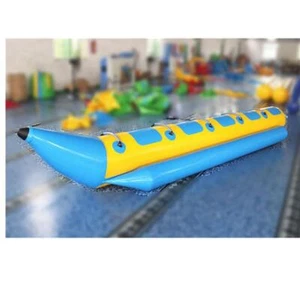 PVC Inflatable Banana Boat for 6 Person Inline Watersport Tour with Blower - Picture 1 of 14
